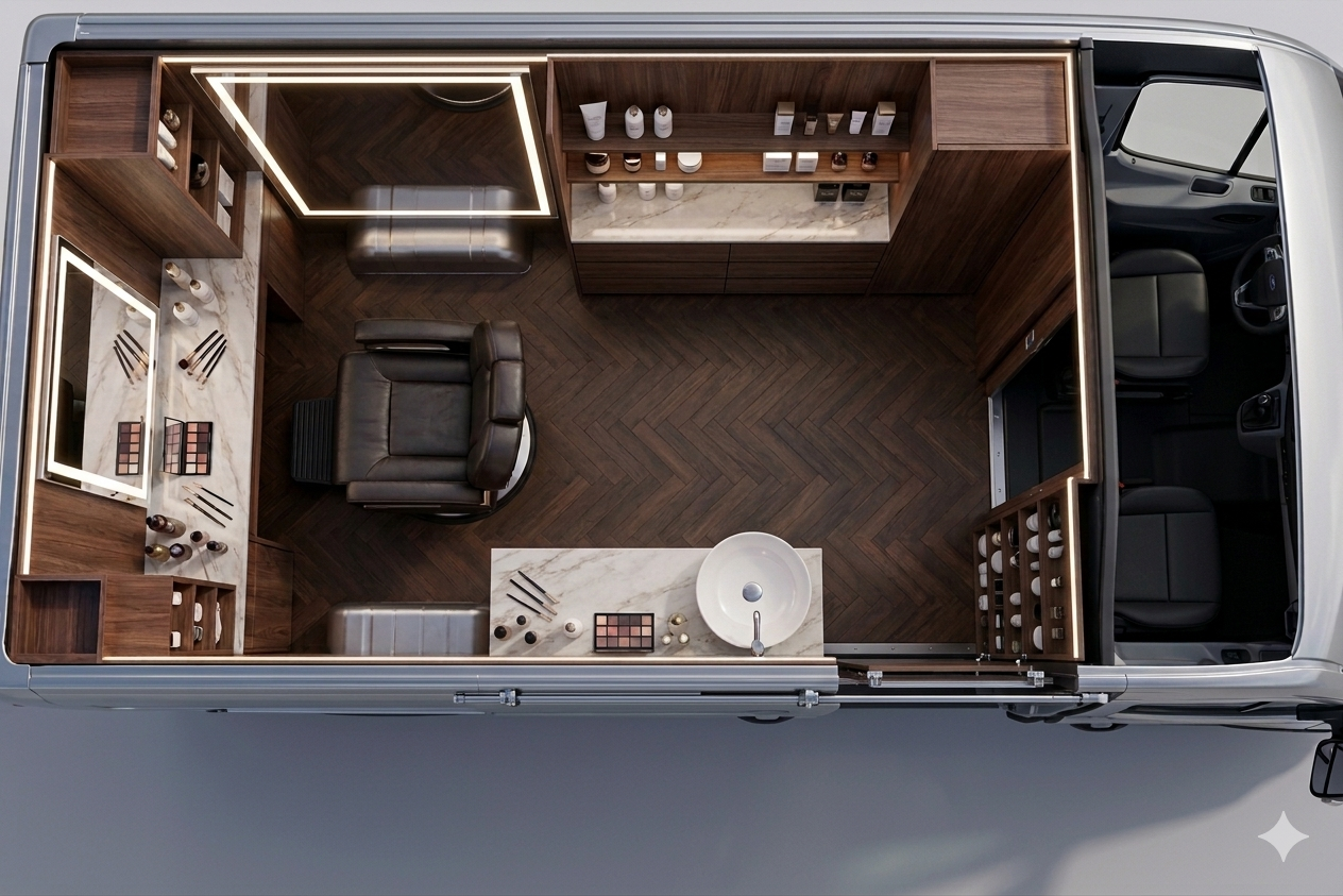 Luante Mercedes V-Class VIP Salon İnteryeri